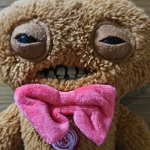 Fuggler Festive Fuggs Gingerbread Funny Ugly Monster 9" Brown Plush Stuffed Toy